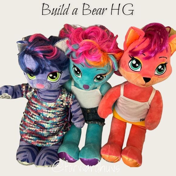 Build-A-Bear Workshop Honey Girl Plush Trio - Set of 3 - Picture 2 of 12